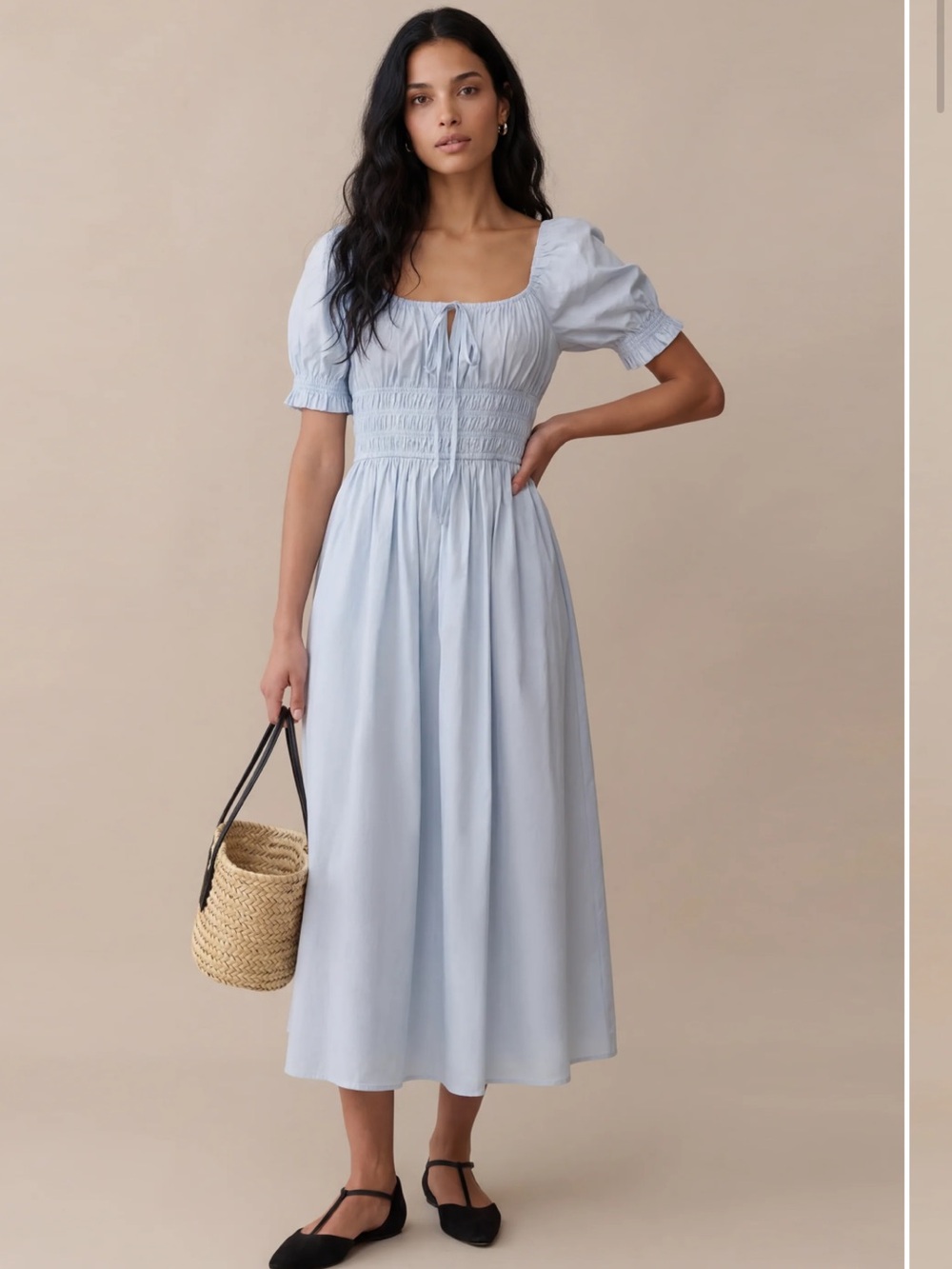 NWT Sorella Atelier Fenella Cotton Alice Blue Few Moda Dress Small